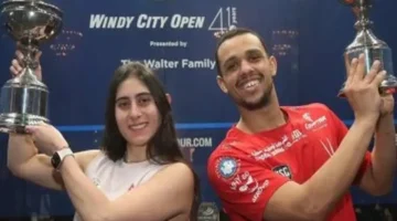 بطلان مصريان في شيكاغو.. تتويج نور الشربيني ومصطفى عسل بلقب بطولة ويندي للاسكواش